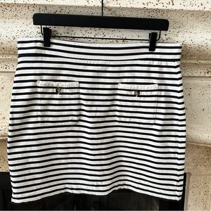 J. Crew Knit Mini Skirt In Stripe Large EUC Worn Once